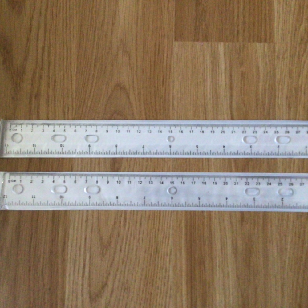2 Clear Rulers - Picture 2 of 2